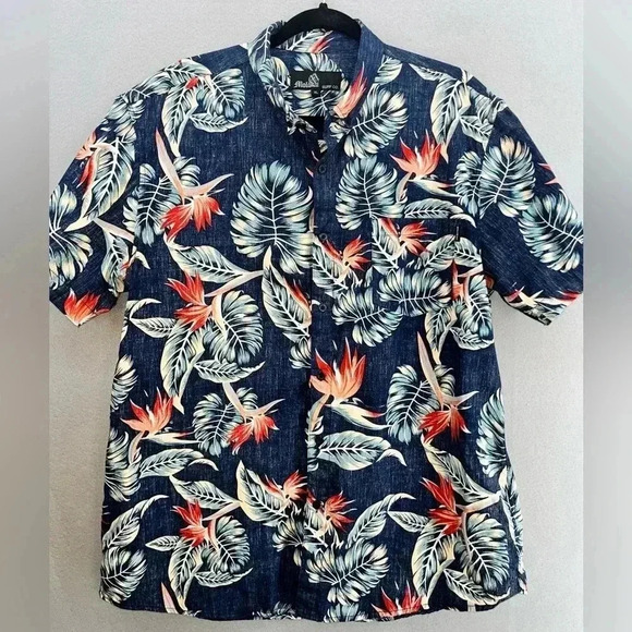 Molakai Surf Hawaii’s Shirt button front short sleeve vacation everyday wear - Picture 7 of 8